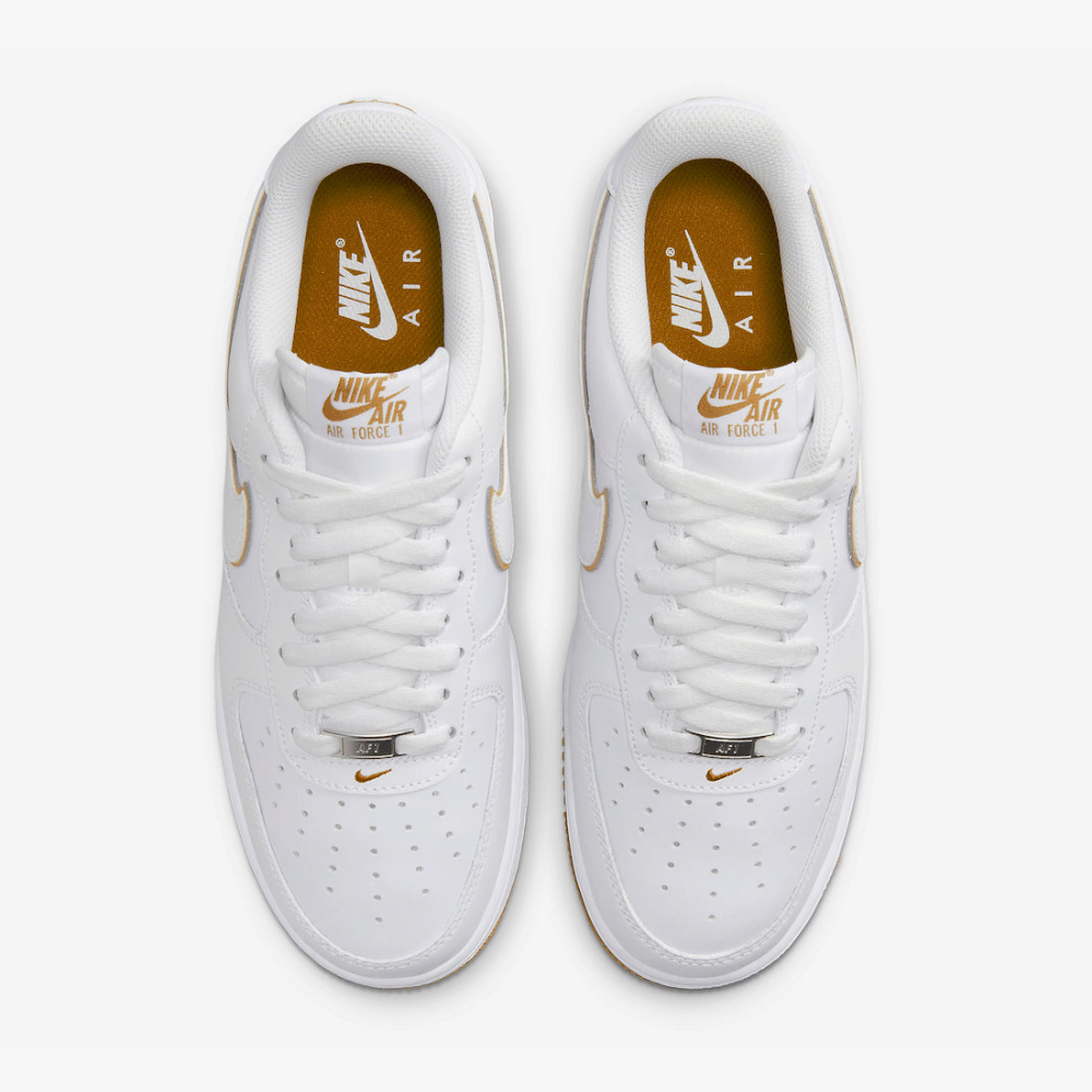 Nike Air Force 1 Low White Bronzine - Droper