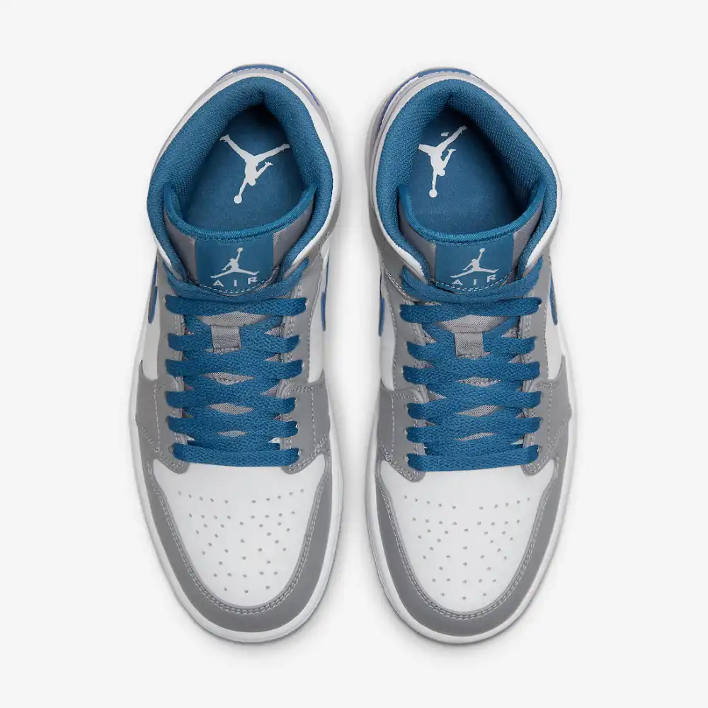 Air Jordan 1 Mid Cement True Blue foto 2