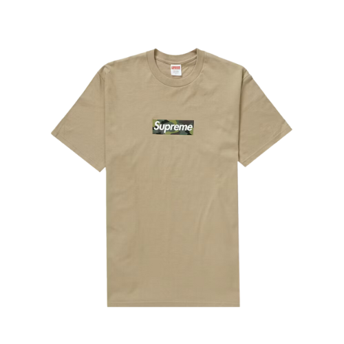 Camiseta Supreme Box Logo Khaki - Droper