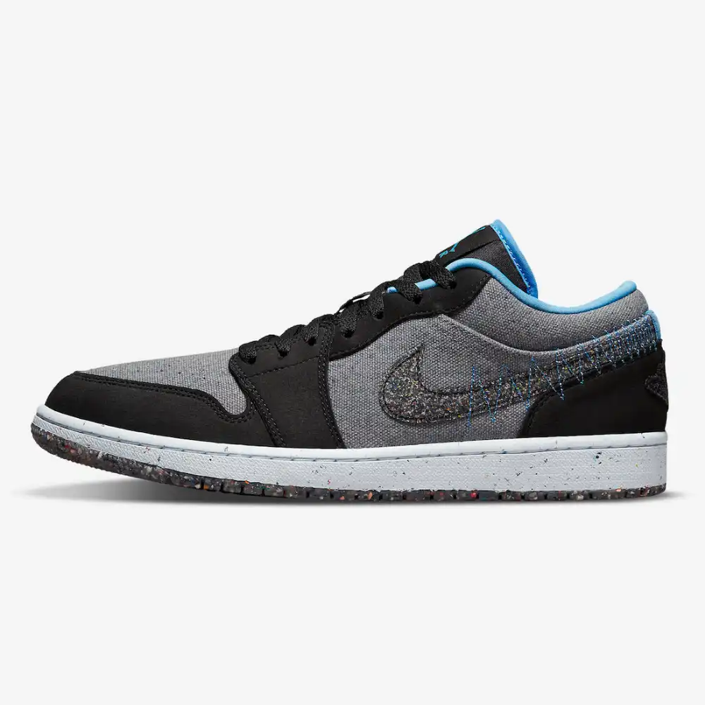 Air Jordan 1 Low Crater Grey University Blue - Droper
