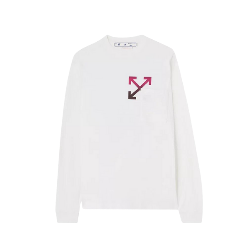 Camiseta Off-White Gradient Arrow Pocket Skate Long-Sleeve White