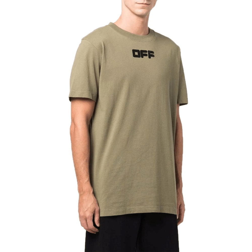 Camiseta Off-White Arrows Font S/S Slim Green foto 1