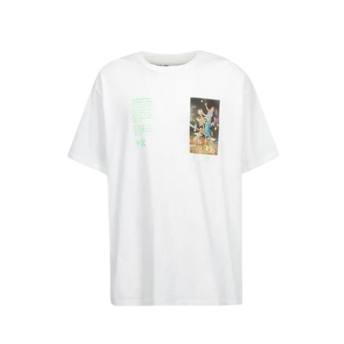 Camiseta Off-White Caravaggio Arrow Oversized White - Droper