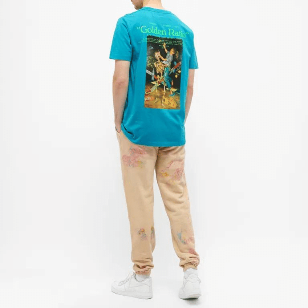 Camiseta Off-White Pascal Painting Slim Tee Petrol Blue foto 2