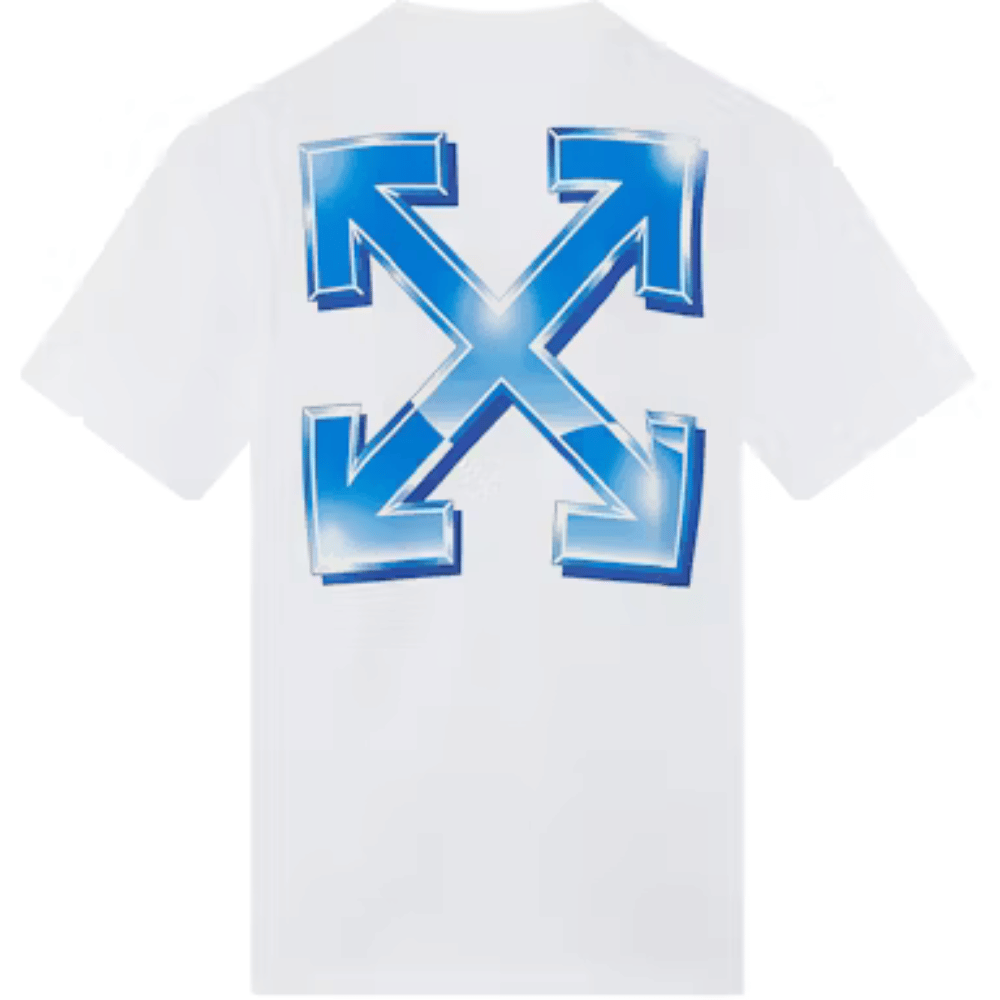 Camiseta Off-White Metal Arrows White Blue foto 1