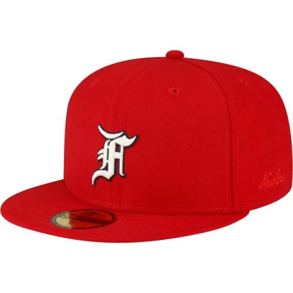 Fear of God x New Era Boné 59FIFTY Fitted Ballpark Aba Reta Red