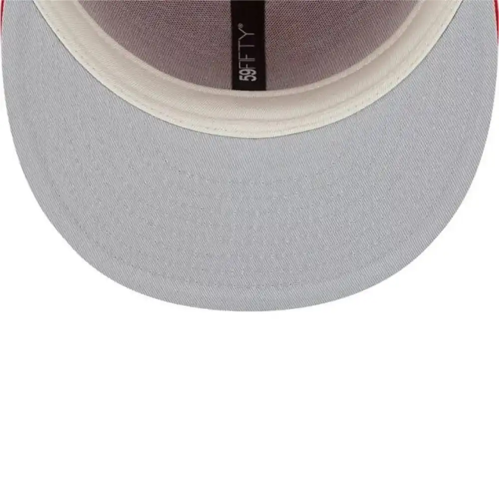 Fear of God x New Era Boné 59FIFTY Fitted Ballpark Aba Reta Red