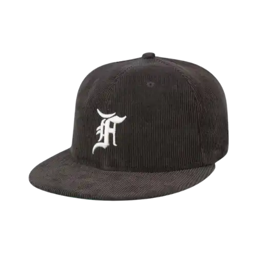 Fear of God x New Era Boné 59FIFTY Fitted Corduroy Aba Reta Brown