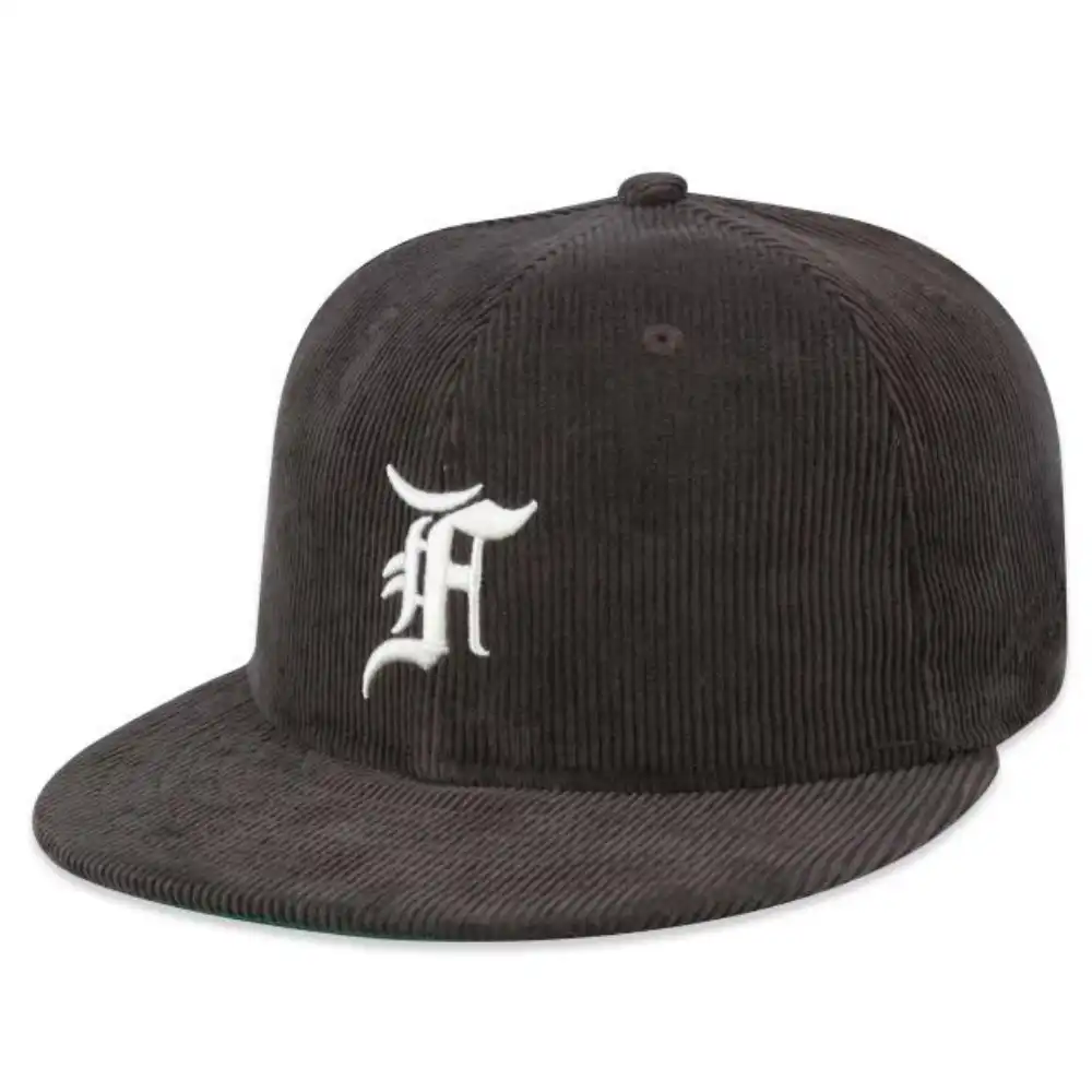 Fear of God x New Era Boné 59FIFTY Fitted Corduroy Aba Reta Brown