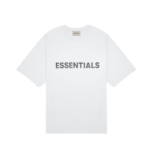 Camiseta Fear of God Essentials Boxy Applique Logo White - Droper