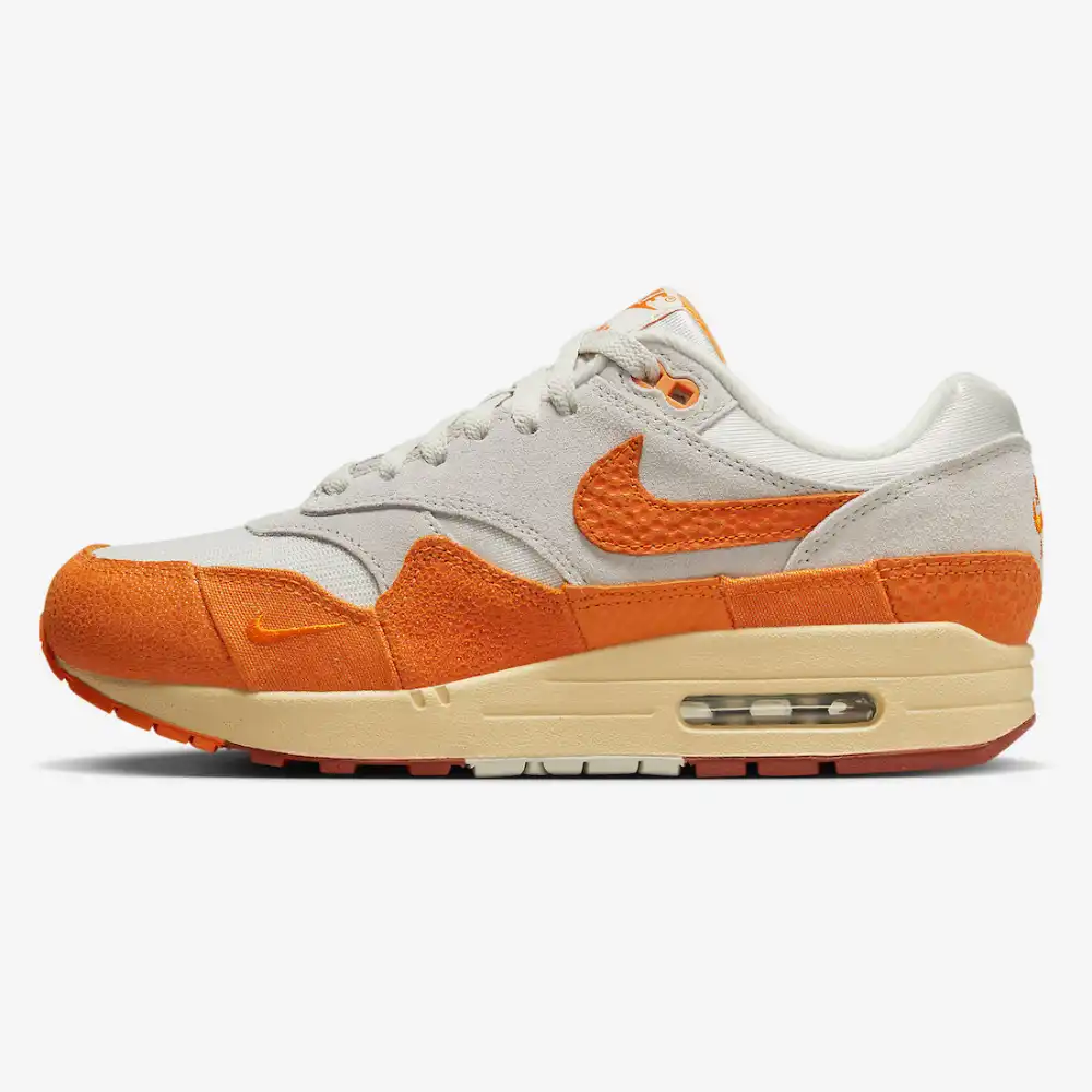 Nike air max 1 sales orange mens