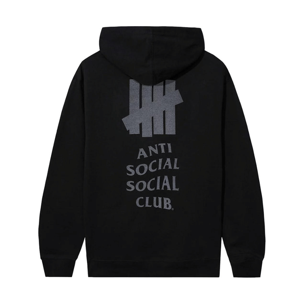 Undefeated x Anti Social Social Club Moletom Lock 3M Black - Droper