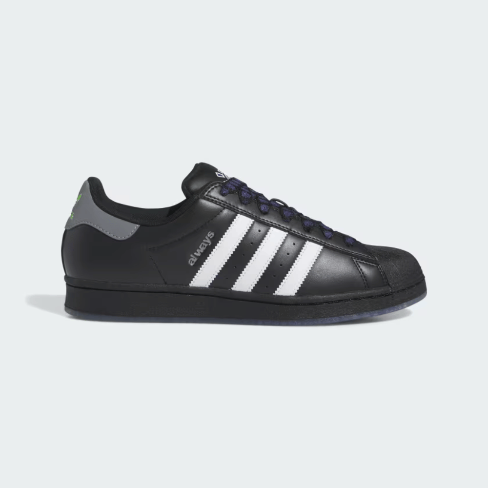 Adidas superstar black best sale core