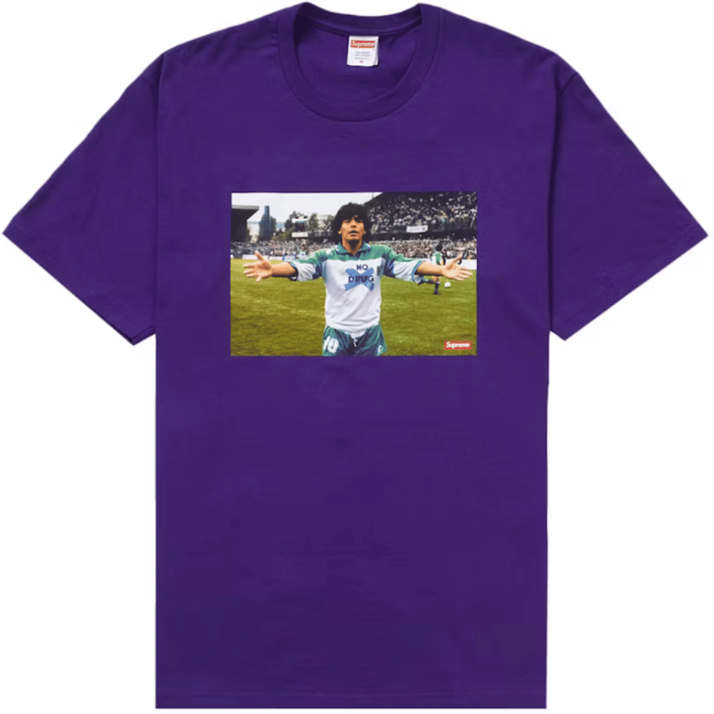 Camiseta Supreme Maradona Purple