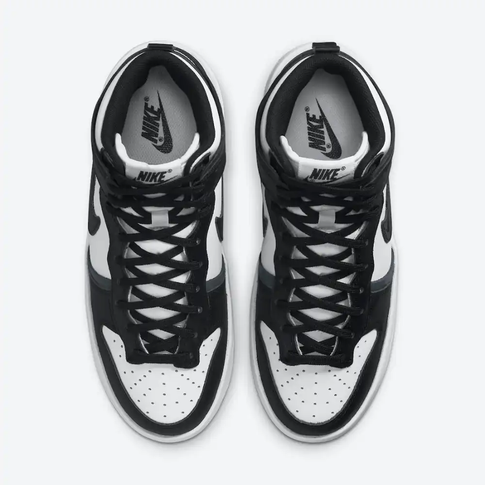 Nike Dunk High Up Black White foto 2
