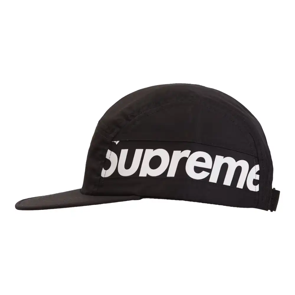 Boné Supreme Side Panel Camp Black - Droper