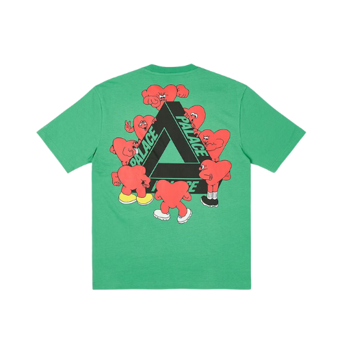 Camiseta Palace Tri-Hearts Pea Green - Droper