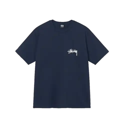 Camiseta Stussy Fuzzy Dice Navy - Droper