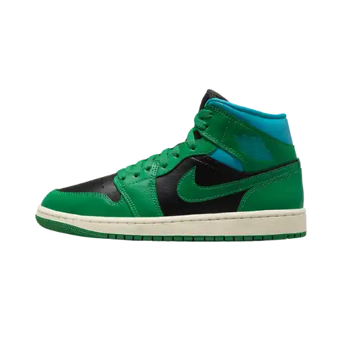Air Jordan 1 Mid Lucky Green Aquatone