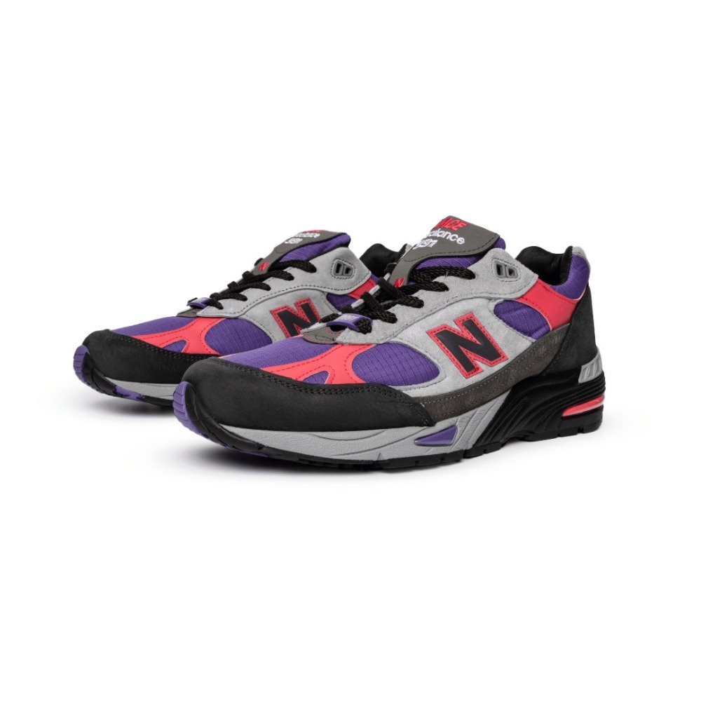 Palace x New Balance 991 Made in England Black Ultra Violet foto 4