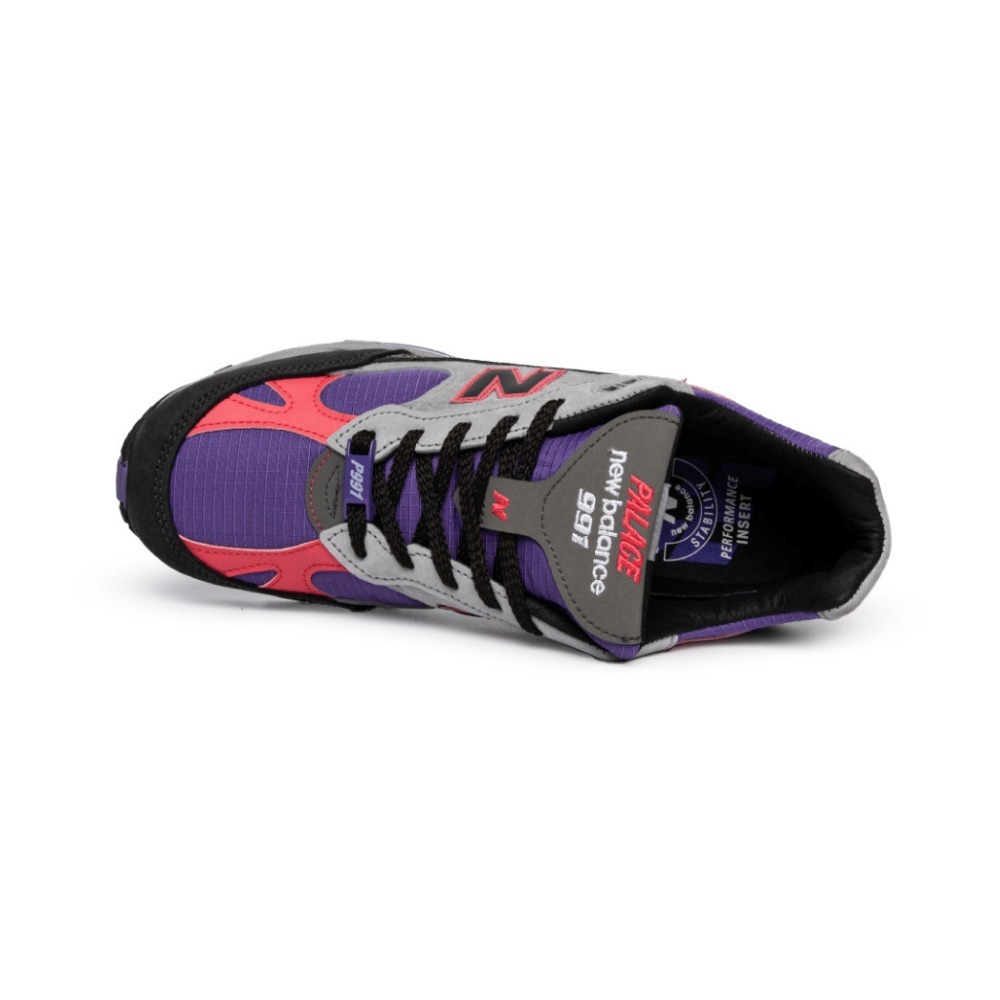 Palace x New Balance 991 Made in England Black Ultra Violet - Droper