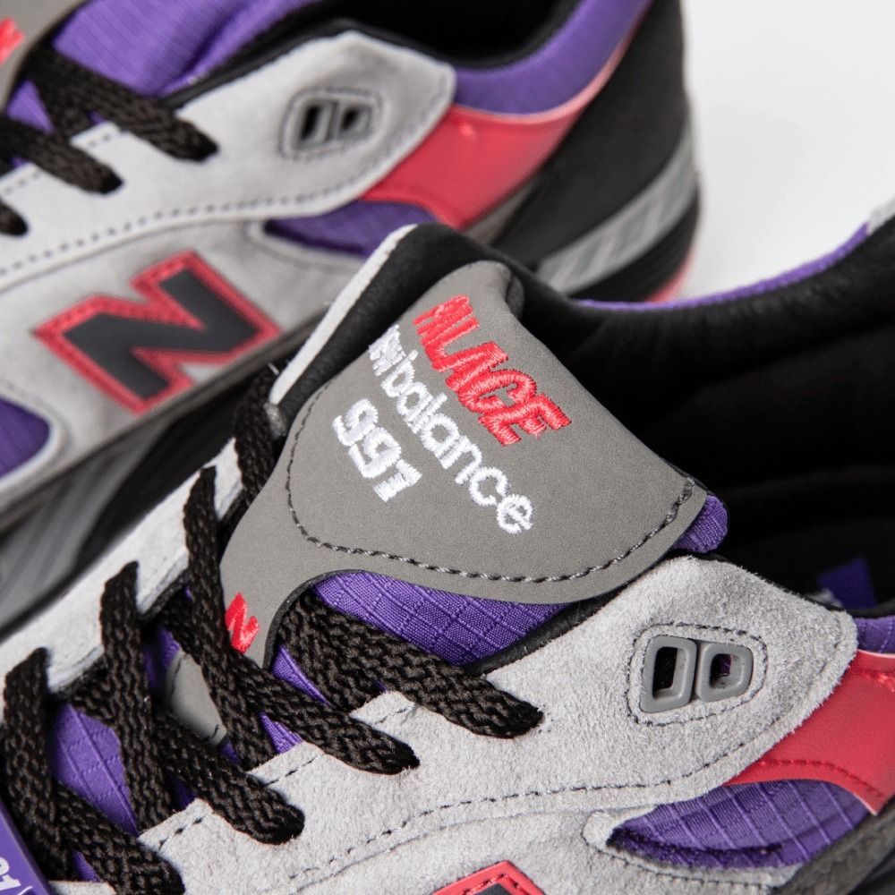 Palace x New Balance 991 Made in England Black Ultra Violet - Droper