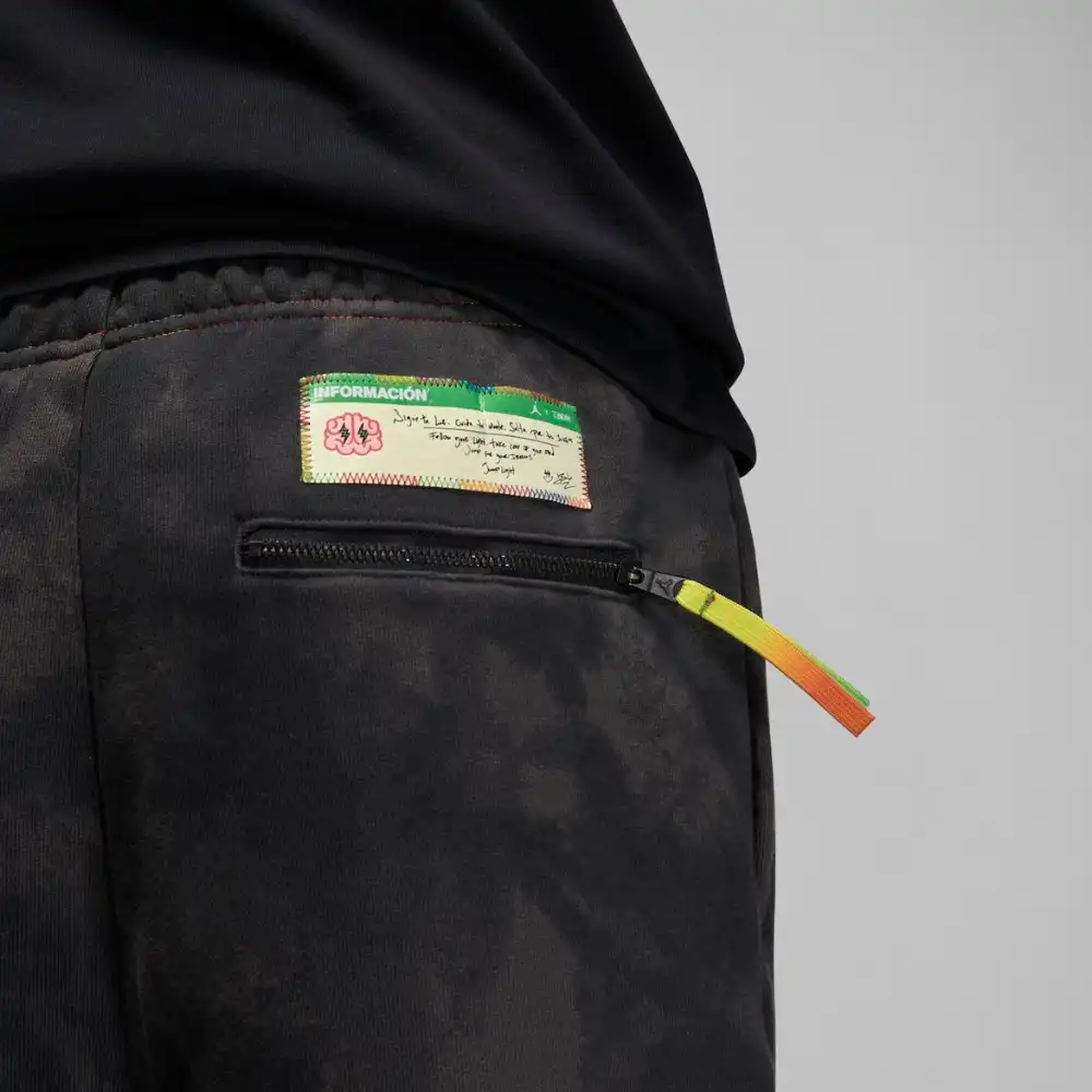 J. Balvin x Jordan Calça Fleece Black foto 4