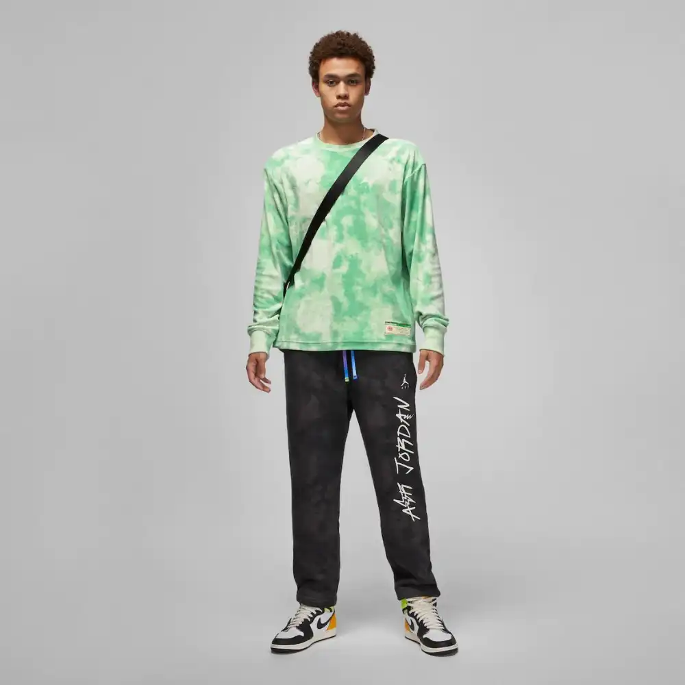 J. Balvin x Jordan Moletom Crewneck Jade Aura - Droper