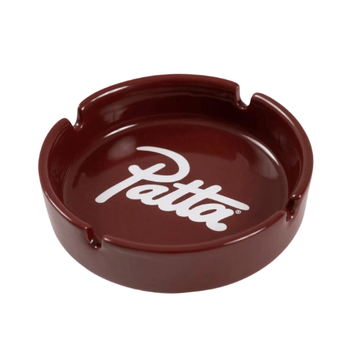 Cinzeiro Patta Script Logo Burgundy White