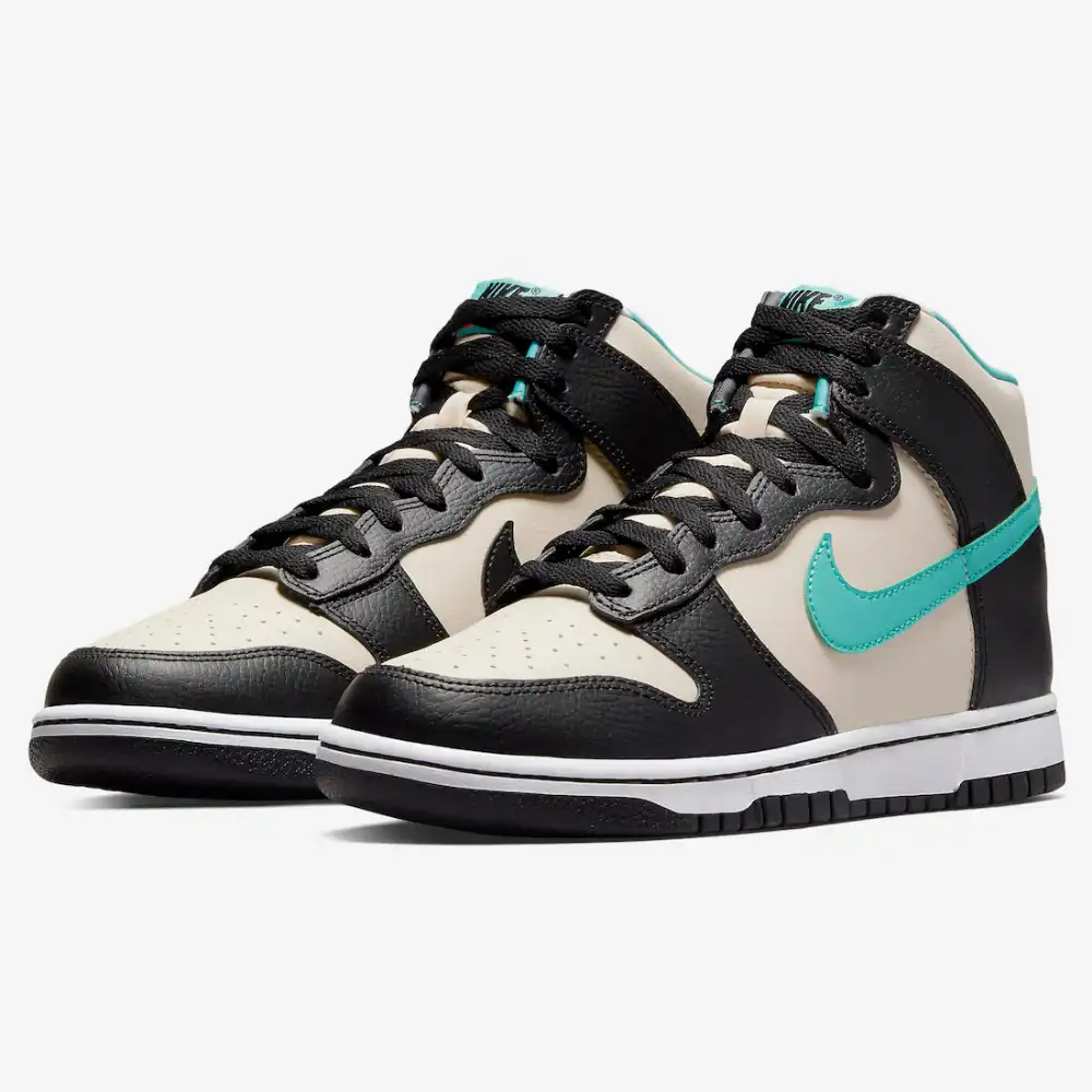 Nike Dunk High Retro EMB Pearl White and Washed Teal
