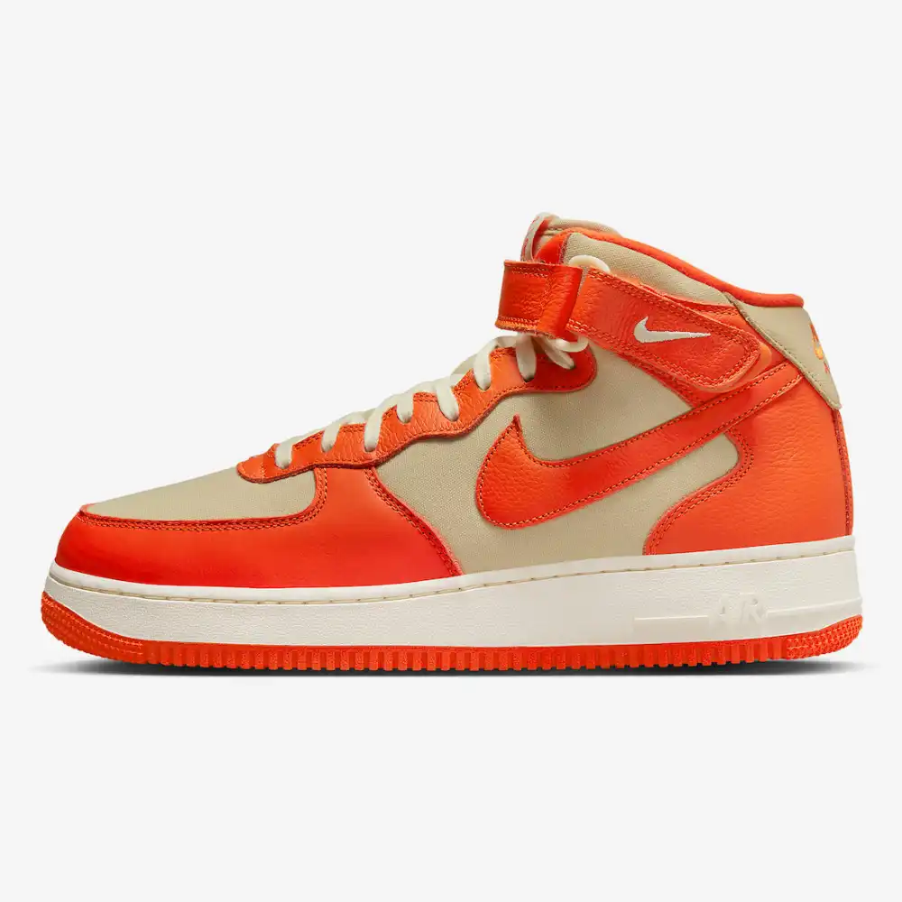 Nike orange air store force ones