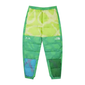 KAWS x The North Face Retro 1996 Calça Nuptse Safety Green