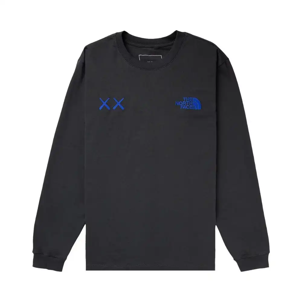 KAWS x The North Face Camiseta Long-Sleeve Asphalt Grey
