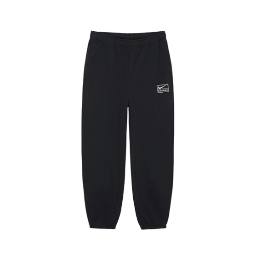 Stussy x Nike Calça Washed Fleece Black - Droper