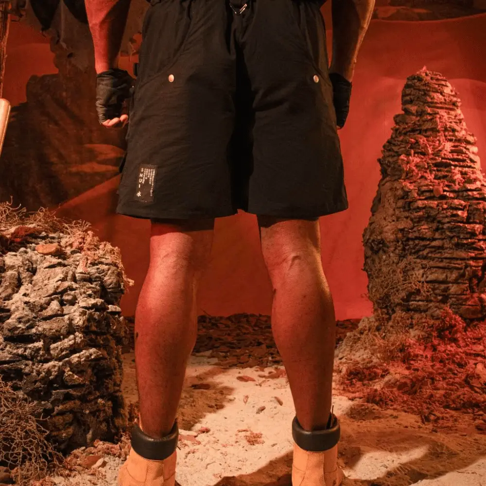 Shorts Cargo Shui Minerador Desert Preto foto 3