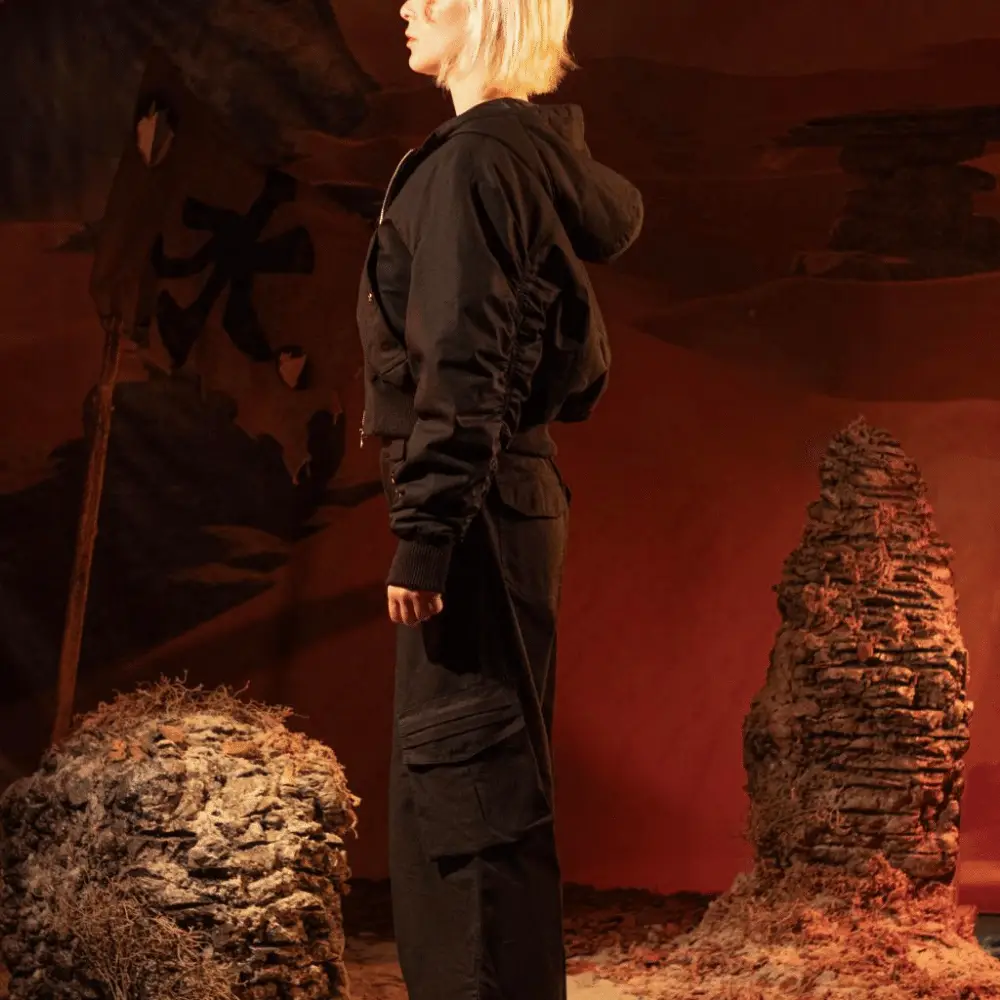 Jaqueta Bomber Shui Alta Militar Desert Preto foto 3