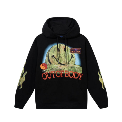 Smiley x Market Moletom Out Of Body Black