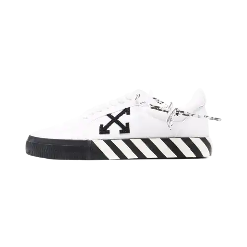 Off-White Vulcanized Low Canvas White Black