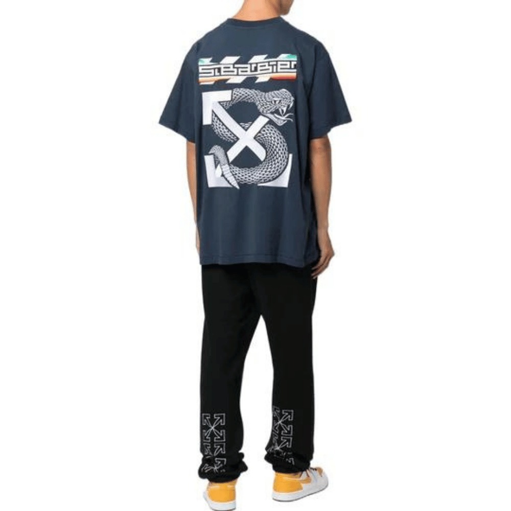 Sal Barbier x Off-White Camiseta Navy Blue foto 2