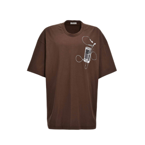 Camiseta Off-White Scan Arrow Brown