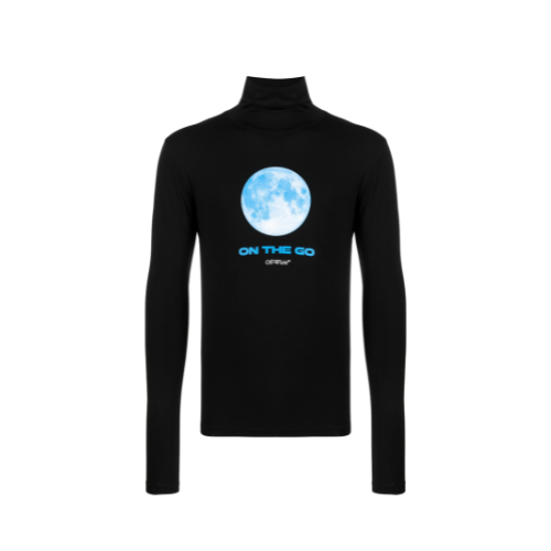 Camiseta Off-White Graphic Print Long-Sleeve Black