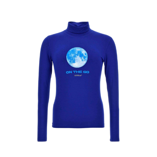 Camiseta Off-White Moon Long-Sleeve Blue