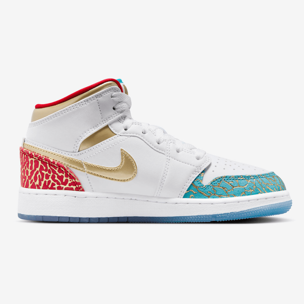 Air Jordan 1 Mid GS UNC to Chicago foto 3