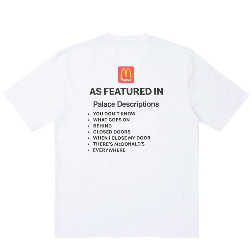 McDonald's x Palace Camiseta Description 2 White foto 1