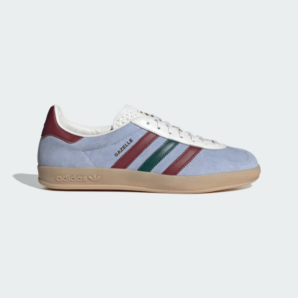 adidas Gazelle Indoor Blue Dawn Collegiate Burgundy foto 1