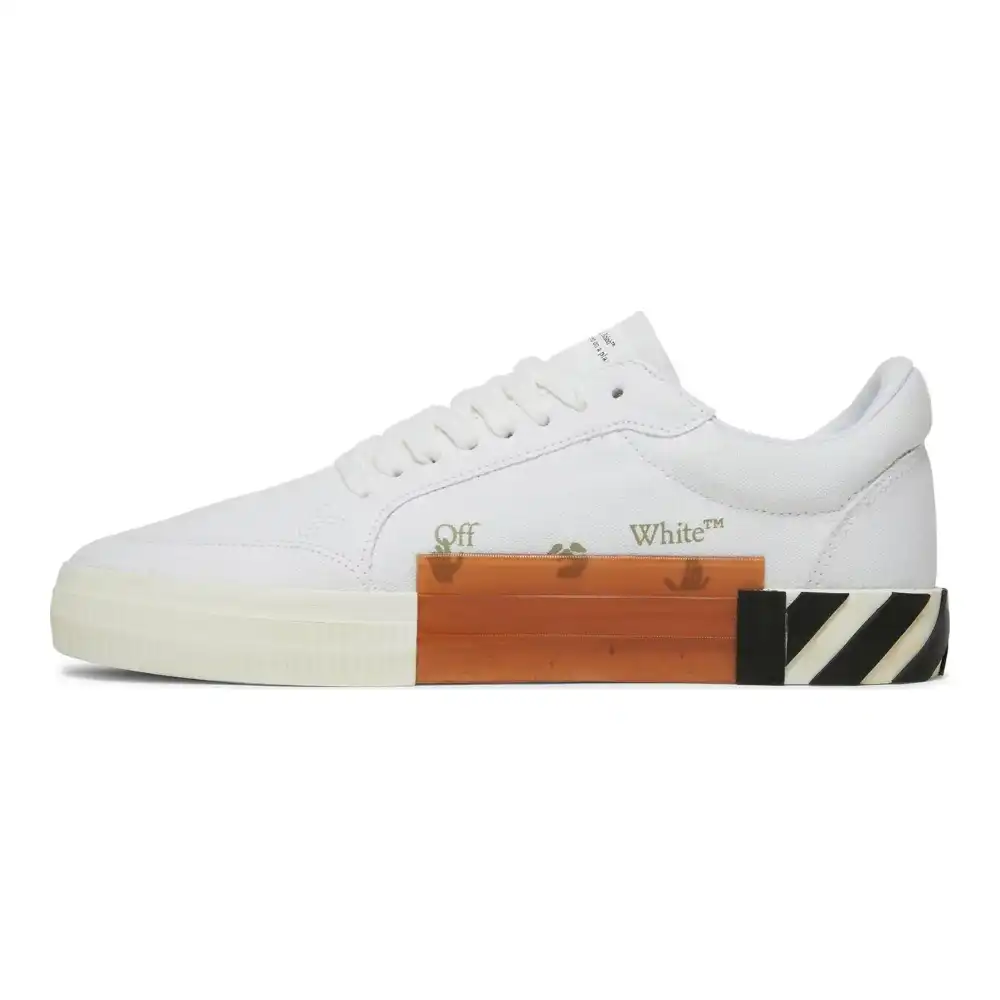 Off-White Vulcanized Low White Navy Blue foto 3