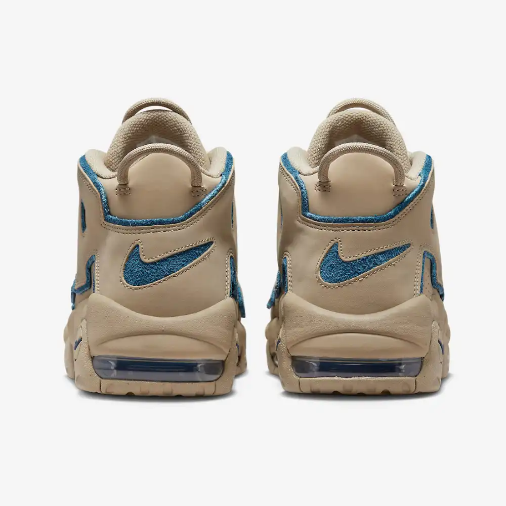 Nike Air More Uptempo Limestone and Valerian Blue foto 4