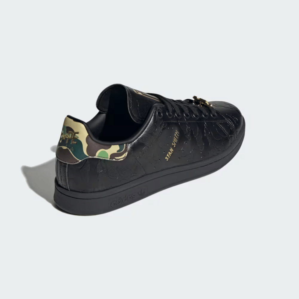 BAPE x adidas Stan Smith Core Black foto 4