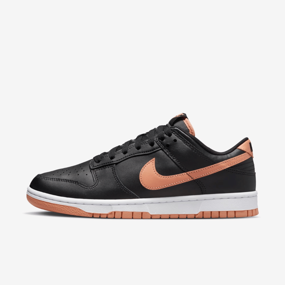 Nike Dunk Low Black Amber Brown foto 1