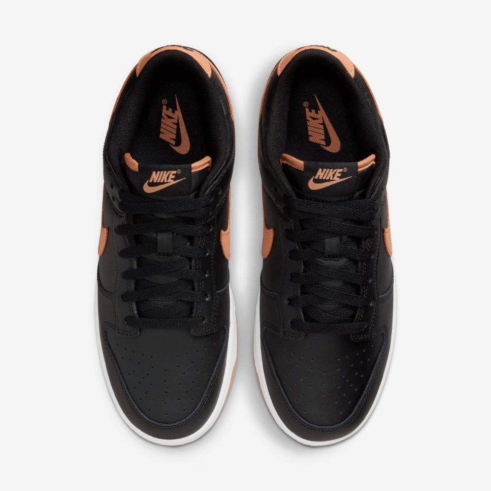 Nike Dunk Low Black Amber Brown foto 2